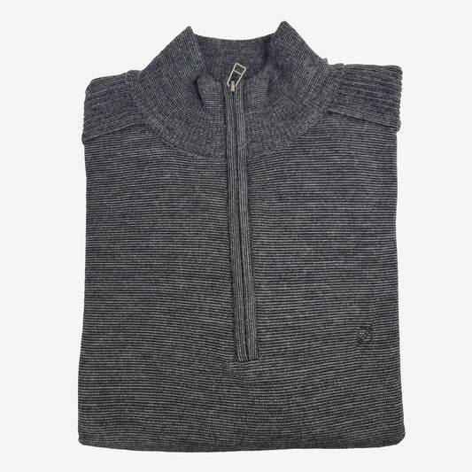Blokes 1/4 Zip Jersey - Charcoal