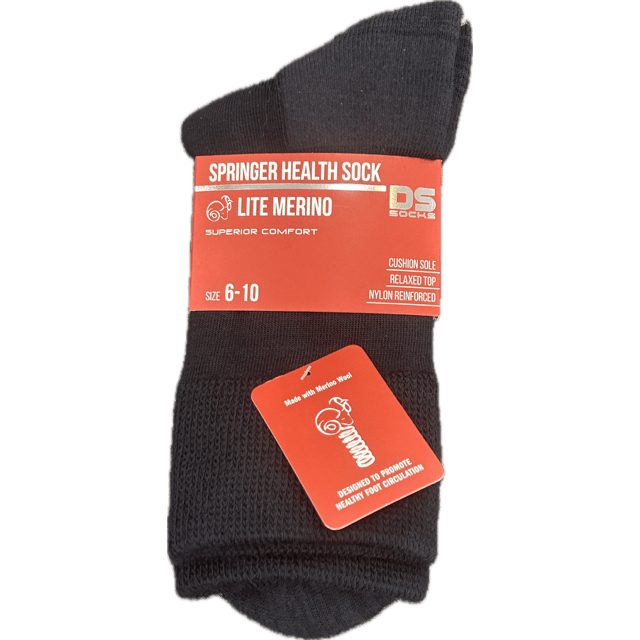 Springer Merino Blend Health Sock - Plain Navy