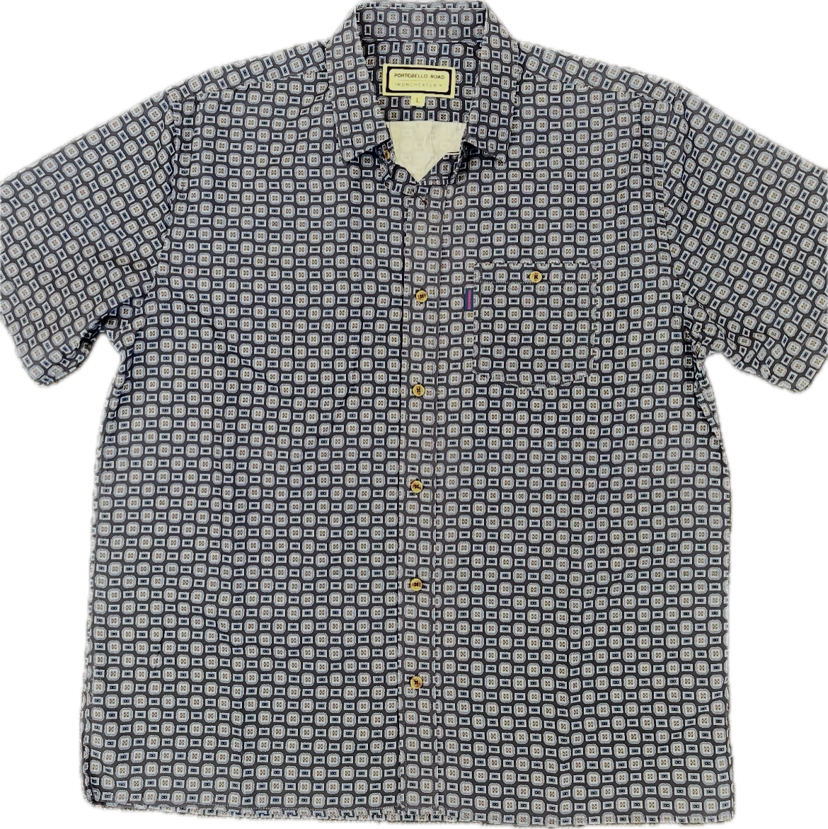 Portobello Road Short Sleeve Shirt - Geometric Square