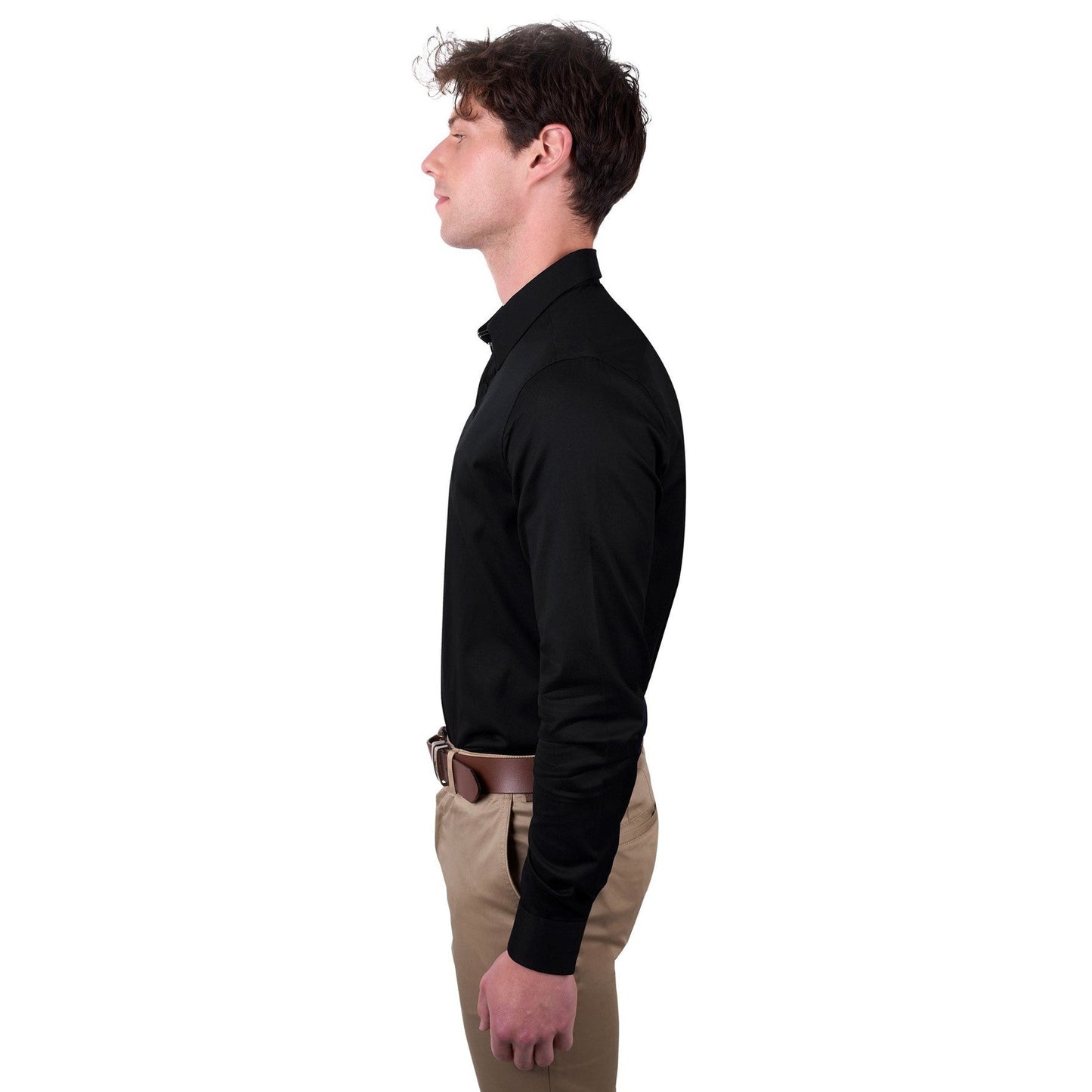 Thomas Cook 'Callum' Long Sleeve Shirt - Black